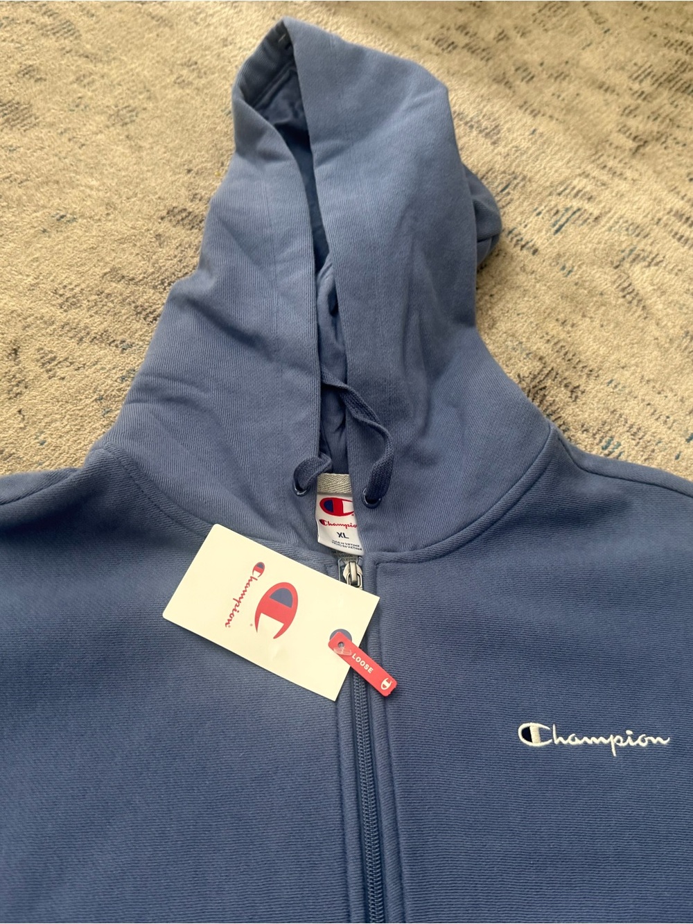 Champion Women’s Blue Zip-Up Hoodie